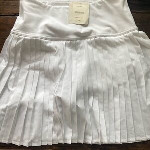 Fabletics White Pleated Skirt - Brand New with tags